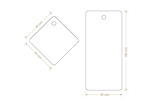 Eticheta din carton Model HT-M94