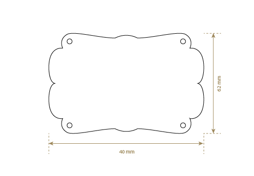 Eticheta din piele artificiala Model EP-M142