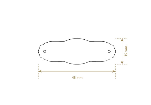 Eticheta din piele naturala Model EP-M15