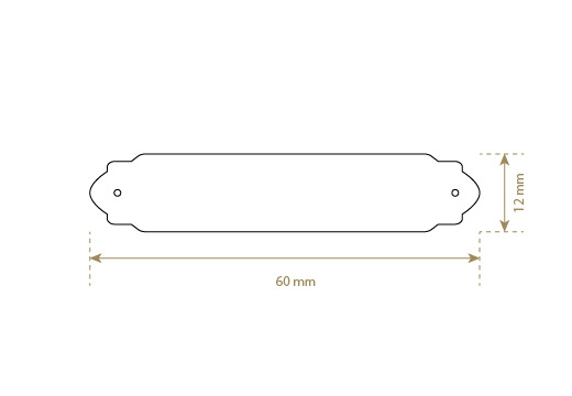 Eticheta din piele naturala Model EP-M16