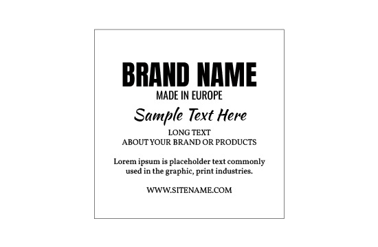 Eticheta din piele naturala Model EP-M37