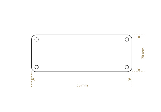 Eticheta din piele naturala Model EP-M43