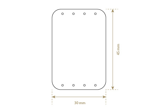 Eticheta din piele naturala Model EP-M6