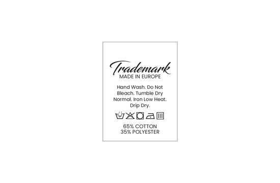 Eticheta de compozitie Model TC-M190