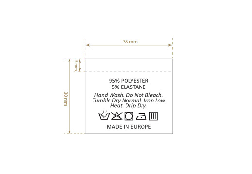 Eticheta de compozitie Model TC-M194