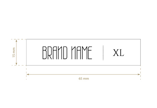 Eticheta textila cu marime Whim Style Model TL-M23