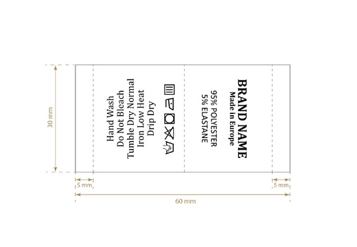 Eticheta de compozitie Model TC-M30