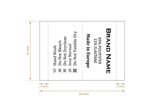 Eticheta de compozitie Model TC-M39
