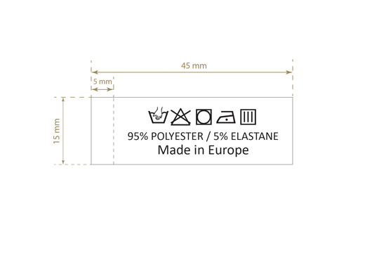 Eticheta de compozitie Model TC-M407