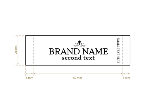 Eticheta textila tesuta Elegant Style Model WL-M1