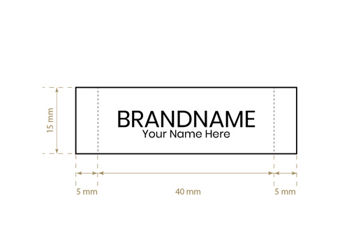 Eticheta tesuta Model WL-M10