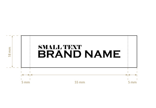 Eticheta textila tesuta Regular Style Model WL-M18