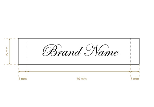 Eticheta textila tesuta Classic Style Model WL-M19