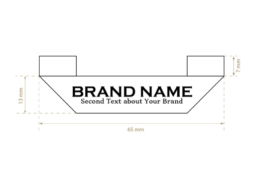 Eticheta textila tesuta Solid Style Model WL-M32