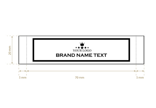 Eticheta textila tesuta Strong Style Model WL-M4