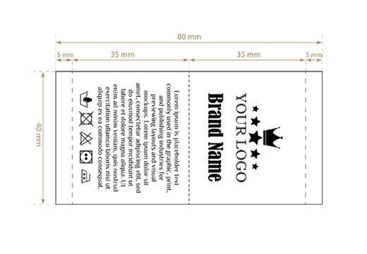 Eticheta textila tesuta Scarce Style Model WL-M44