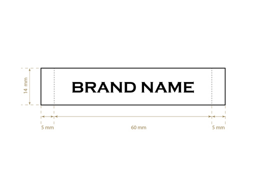 Eticheta tesuta Model WL-M86